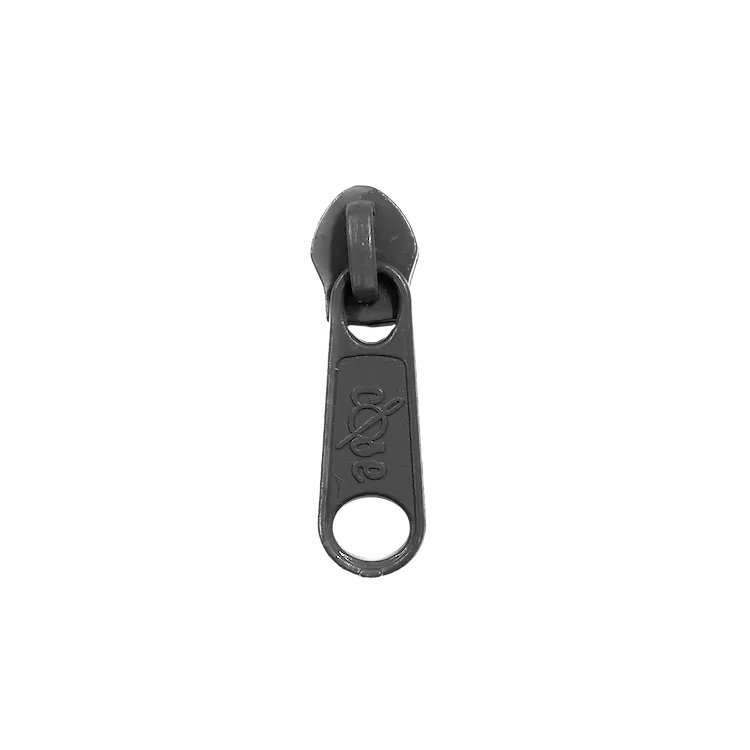 No 5 Lead Grey Long Zipper Pull