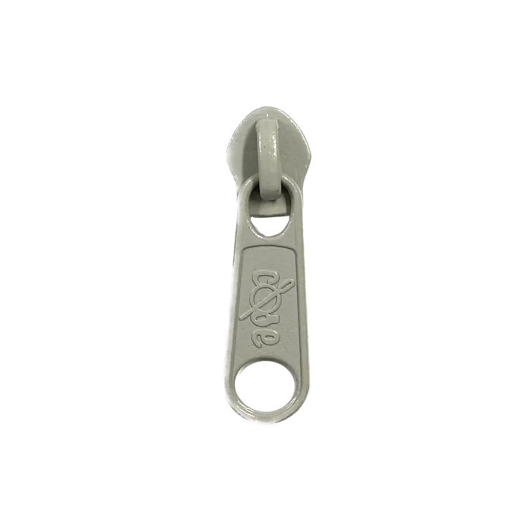 No 5 Limestone Grey Long Zipper Pull