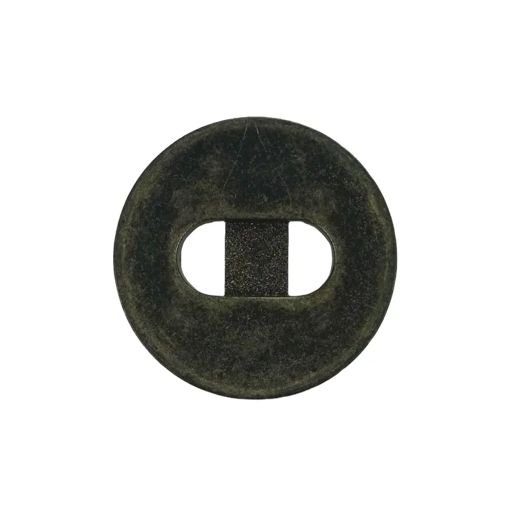 Buttons - 30mm Metal Effect Plastic in Aged Bronze