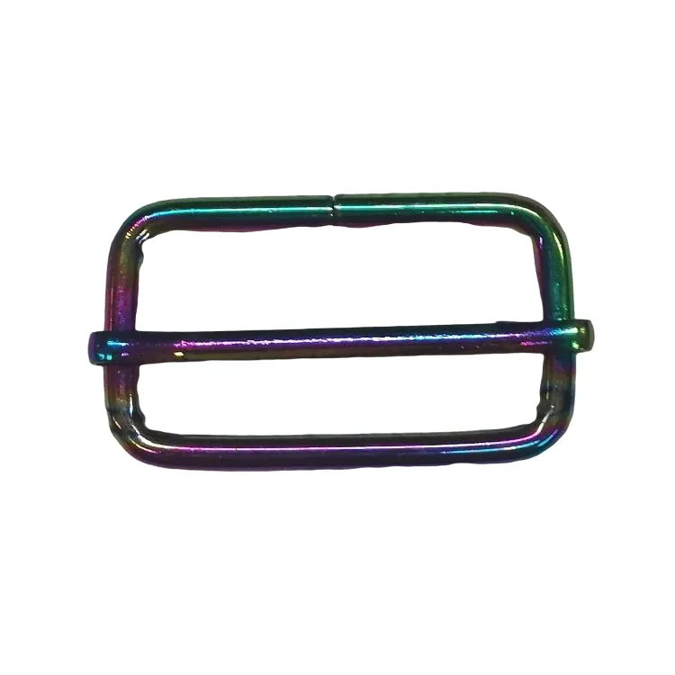 Bag Making - Adjustable Slider 38mm in Iridescent Rainbow (2 per pack)