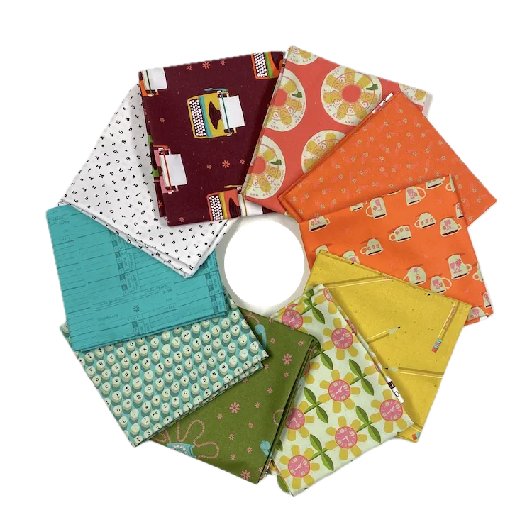 Quilting Fabric - Fat Quarter Box - 9 to 5 by Lysa Flowers for Paintbrush Studios