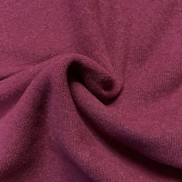 Knit Sweater Fabric in Plum Purple