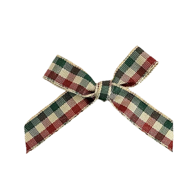 10 Pack of Tartan Bows - 45mm by 45mm