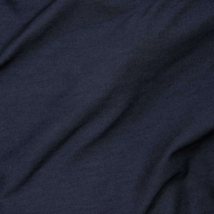 Rayon Blend Bengaline Stretch Denim in Indigo Blue