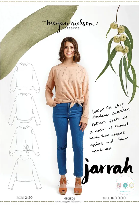 Megan Nielsen - Jarrah Top - Womens Sewing Pattern - Ladies Sweater - Dressmaking