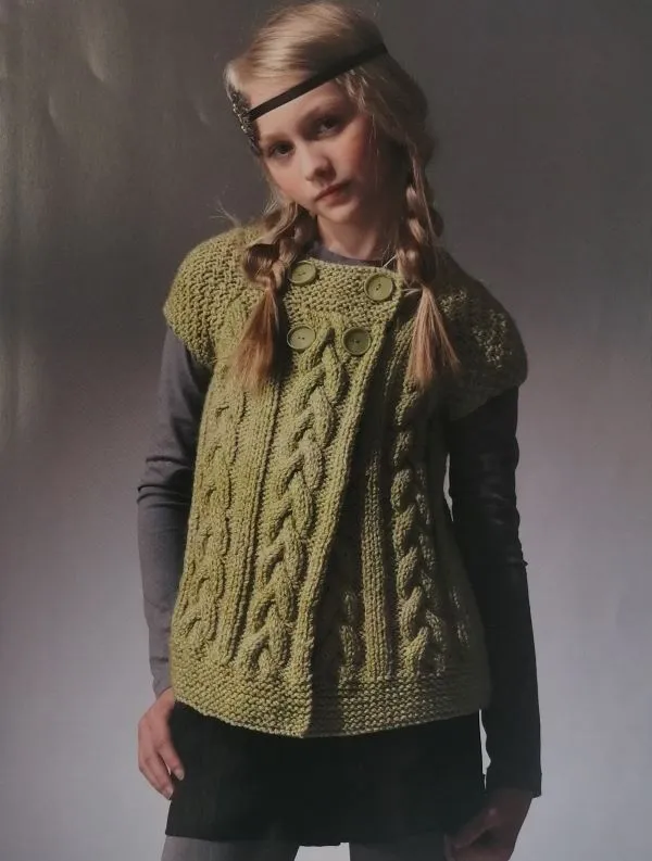 Knitting Pattern - Chunky Sleeveless Cardigan by James C Brett - JB048