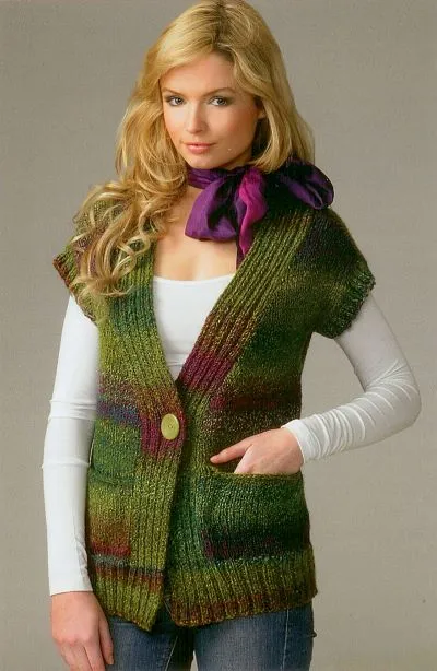 Knitting Pattern - Chunky Waistcoat by James C Brett - JB070