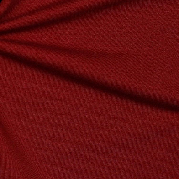 REMNANT - 0.50m - Organic French Terry Fabric in Bordeaux Wine