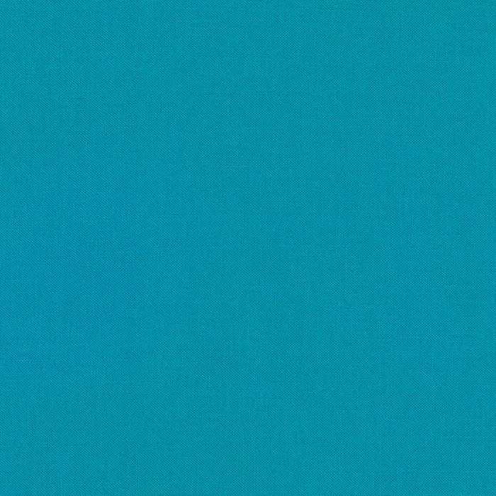 Quilting Fabric - Kona Cotton Solid Cyan Blue Colour 151 by Robert Kaufman