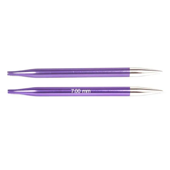 Circular Needle - 7mm Interchangeable Zing Circular Needle Tips 11.5cm Long by KnitPro K47509