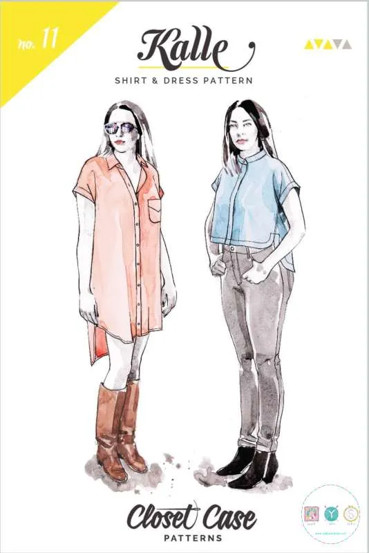 Closet Core - Kalle - Shirt and Shirt Dress Patterns - Ladies Sewing Patterns - Dressmaking