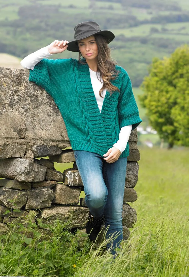 Knitting Pattern - Chunky Cable Jacket by Stylecraft - 9077