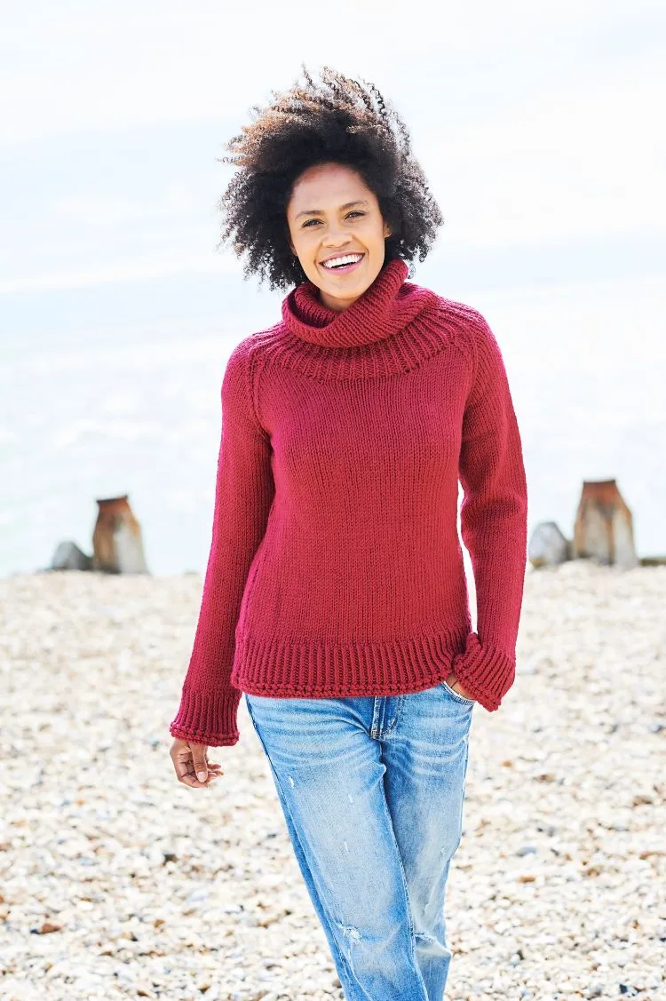 Knitting Pattern - Chunky Cowl Neck Jumper & Cardigan by Stylecraft - 9691