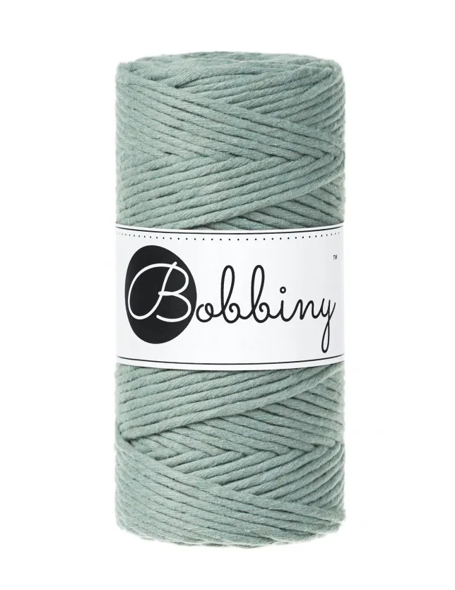 Macramé Cord 3mm in Laurel Green by Bobbiny