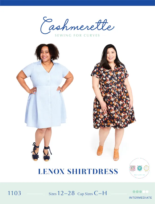 Cashmerette - Sewing for Curves - Lenox Shirtdress - Ladies Sewing Pattern - Dressmaking