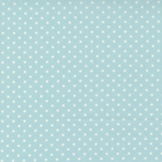 Quilting Fabric - Dots on Seaglass Blue from Linen Closet by Brenda Riddle for Moda 18735 17