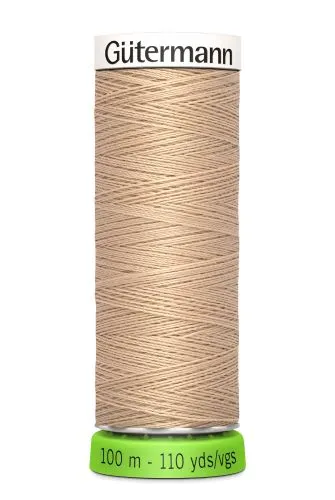 Gutermann Sew All Thread - Light Brown Recycled Polyester rPET Colour 170