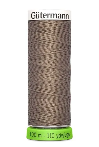 Gutermann Sew All Thread - Brown Recycled Polyester rPET Colour 199