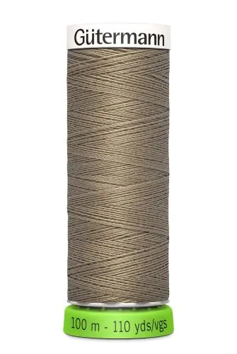  Gutermann Sew All Thread - Brown Grey Recycled Polyester rPET Colour 724