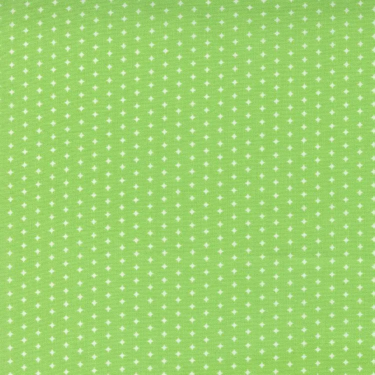 Quilting Fabric - Diamond Dot on Lime Green from Love Lily by April Rosenthal for Moda 24116 16