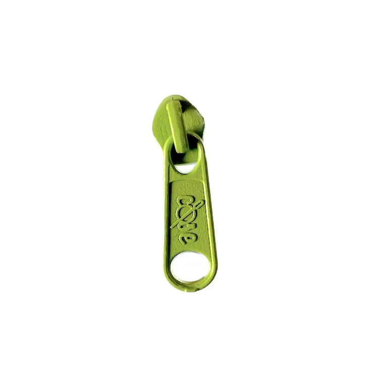 No 5 Lime Green Long Zipper Pull