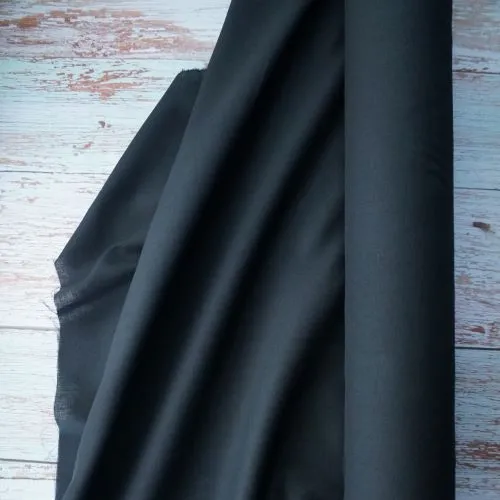 Lining Fabric - Black Cotton