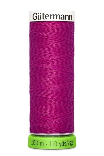 Gutermann Sew All Thread - Magenta Recycled Polyester rPET Colour 877