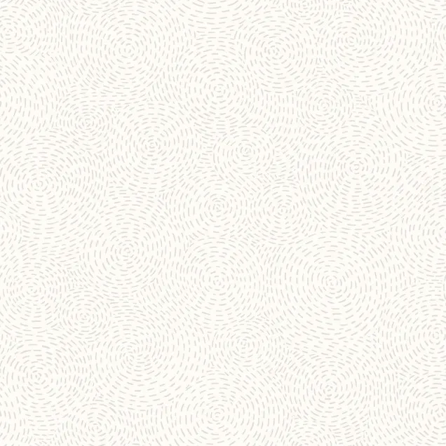 Quilting Fabric - Spiral Dashes Soft White On Soft White from Solitaire by Maywood Studio MAS326-SW