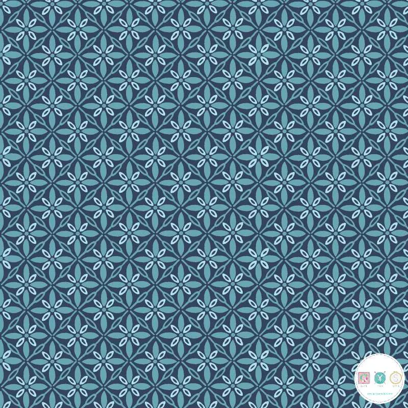 Quilting Fabric - Geometric Blue from Make Yourself At Home by Maywood Studios