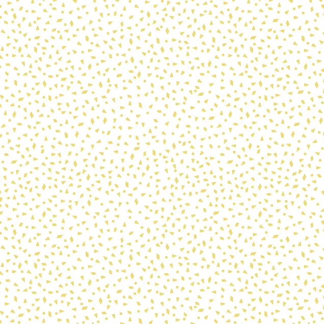 Quilting Fabric - Metallic Gold Confetti Dots On White from Celebration by Kimberbell for Maywood Studio MAS9200-W