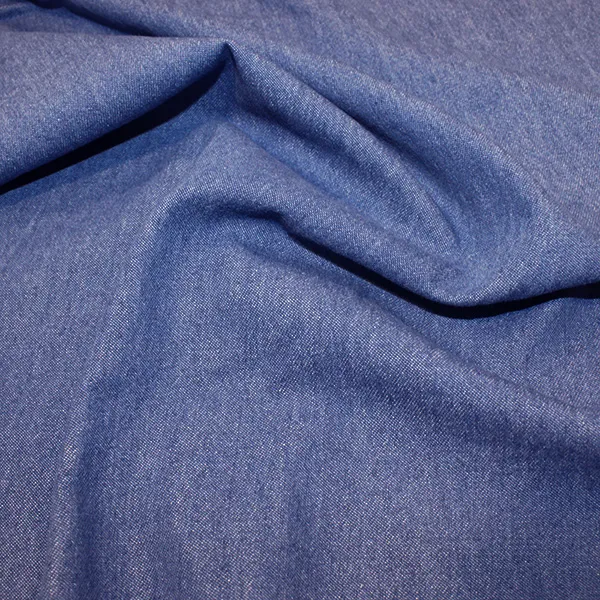 Medium Blue Washed Denim Fabric 8oz - 145cm Wide