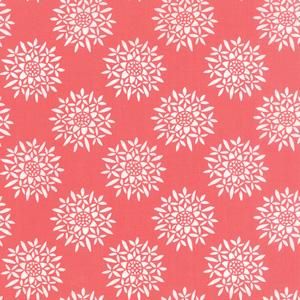 Quilting Fabric - White Petals on Pink from the Canyon Collection by Kate Spain for Moda Fabrics