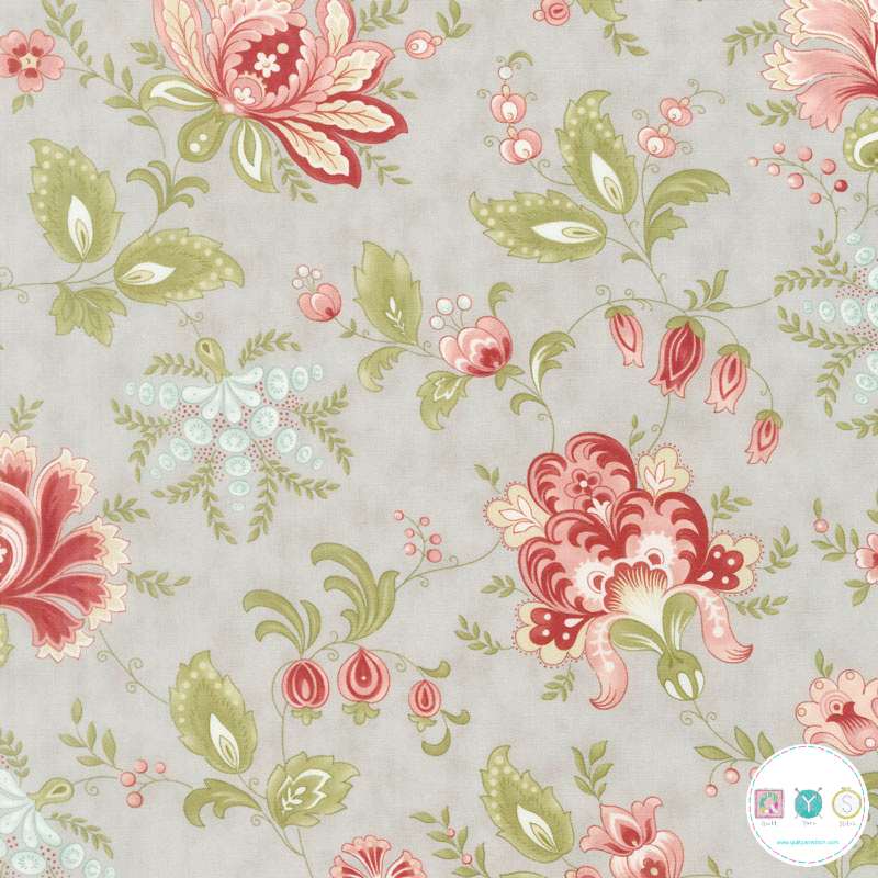 silver-jacobean-floral-porcelain-100-cotton-by-3-sisters-for-moda-fabrics-patchwork