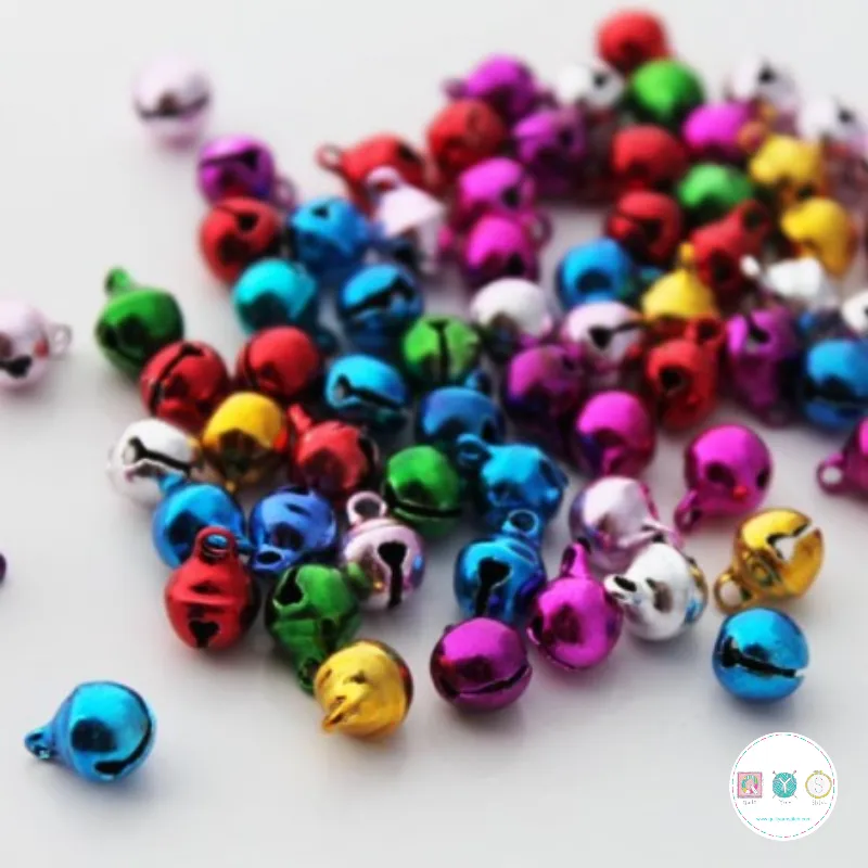 10mm Multi Colour Jingle Bells - Christmas Bells