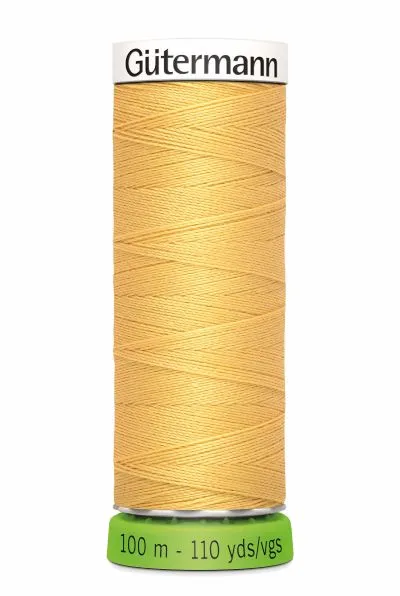 Gutermann Sew All Thread - Mustard Recycled Polyester rPET Colour 415