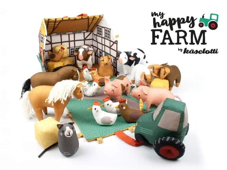 Quilting Fabric Panel - My Happy Farm Toy Panel