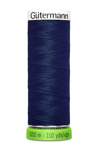 Gutermann Sew All Thread - Navy Blue Recycled Polyester rPET Colour 11