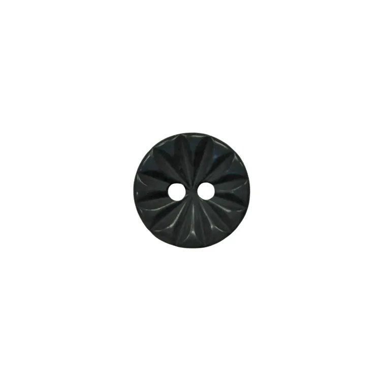 Buttons - 14mm Plastic Cut Daisy in Dark Navy Blue