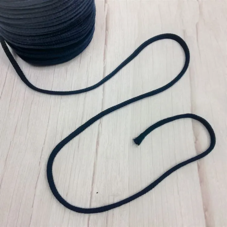 5mm Navy Blue Braided Pyjama Cord 990