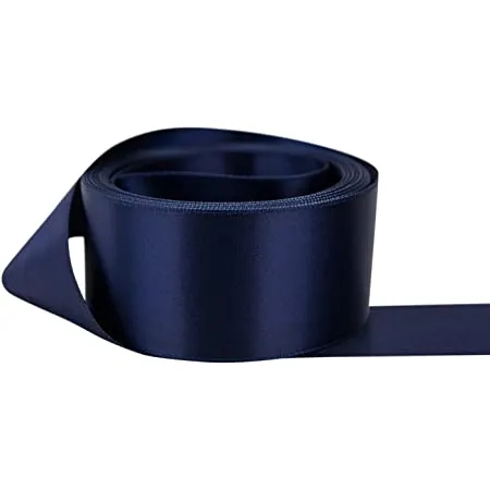 38mm Satin Ribbon in Navy Blue