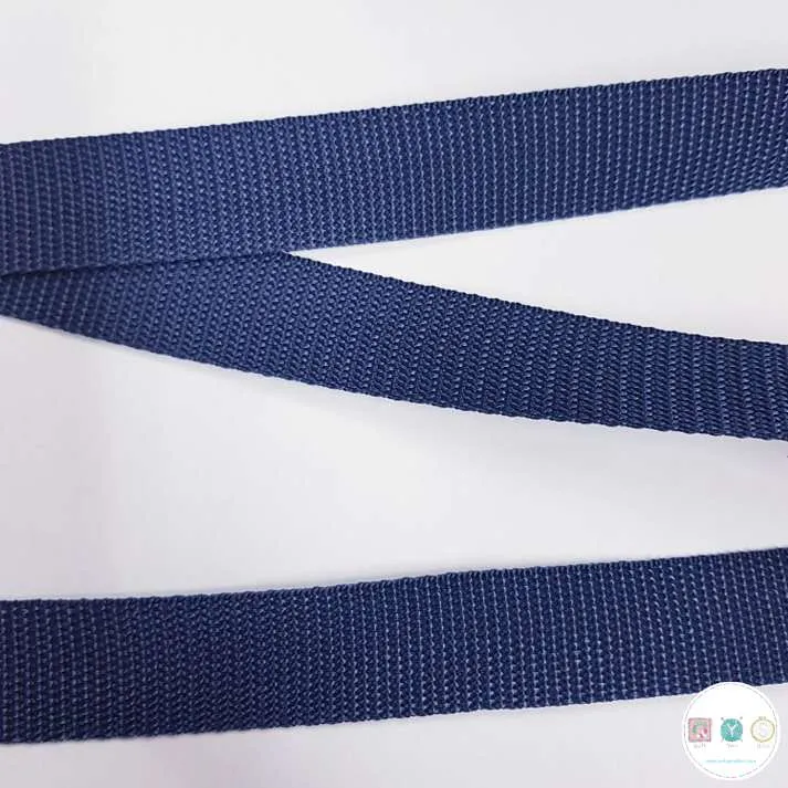 Bag Polypropylene Webbing - Navy 25mm Wide