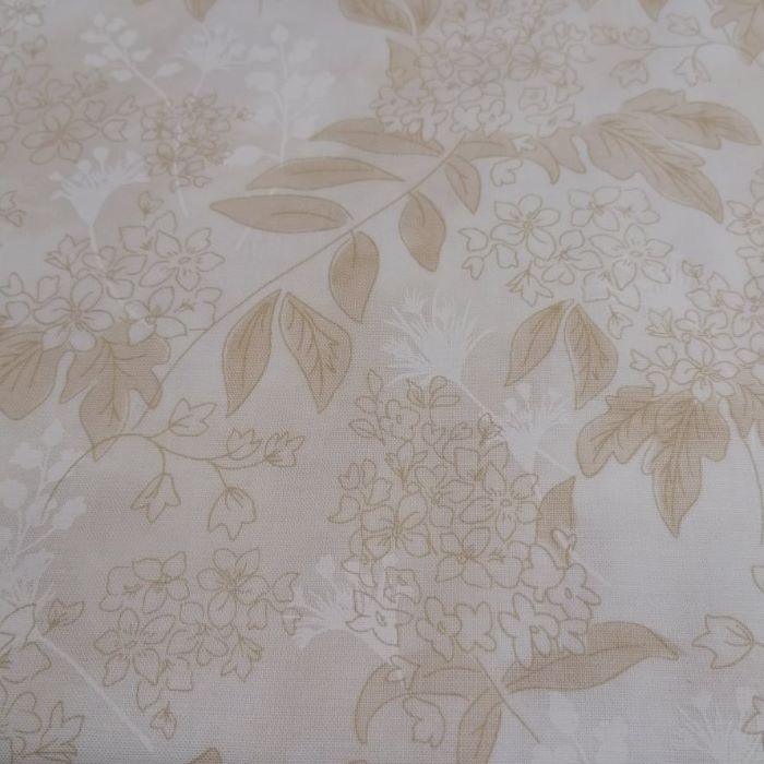 Quilting Fabric - Flowers and Leaves on Cream from Fresh Cut by Basic Grey for Moda 30392 11