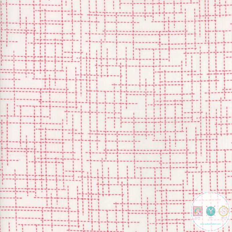 Quilting Fabric - Red Grid from Modern Backgrounds Colorbox by Zen Chic for Moda 1648 20