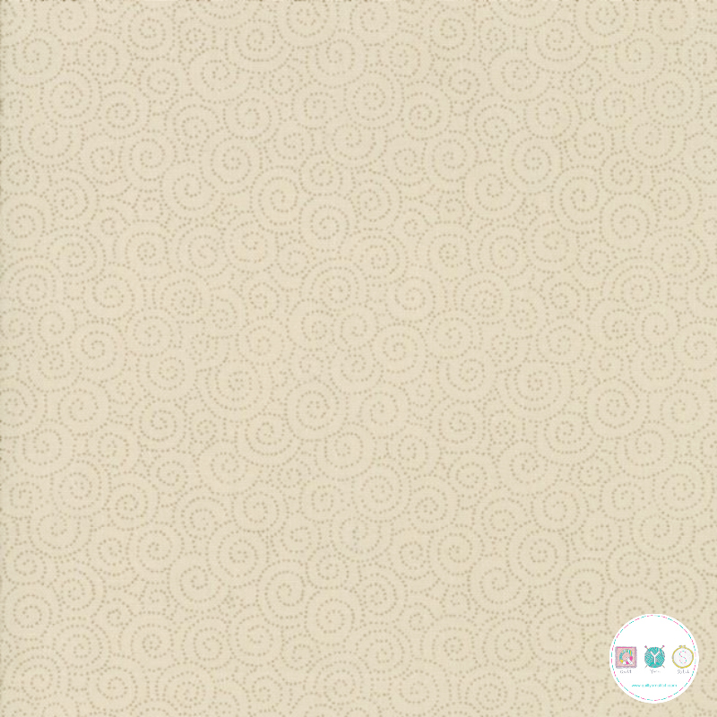 Quilting Fabric - Spirals on Cream from Boro by Moda Fabrics 33409 24