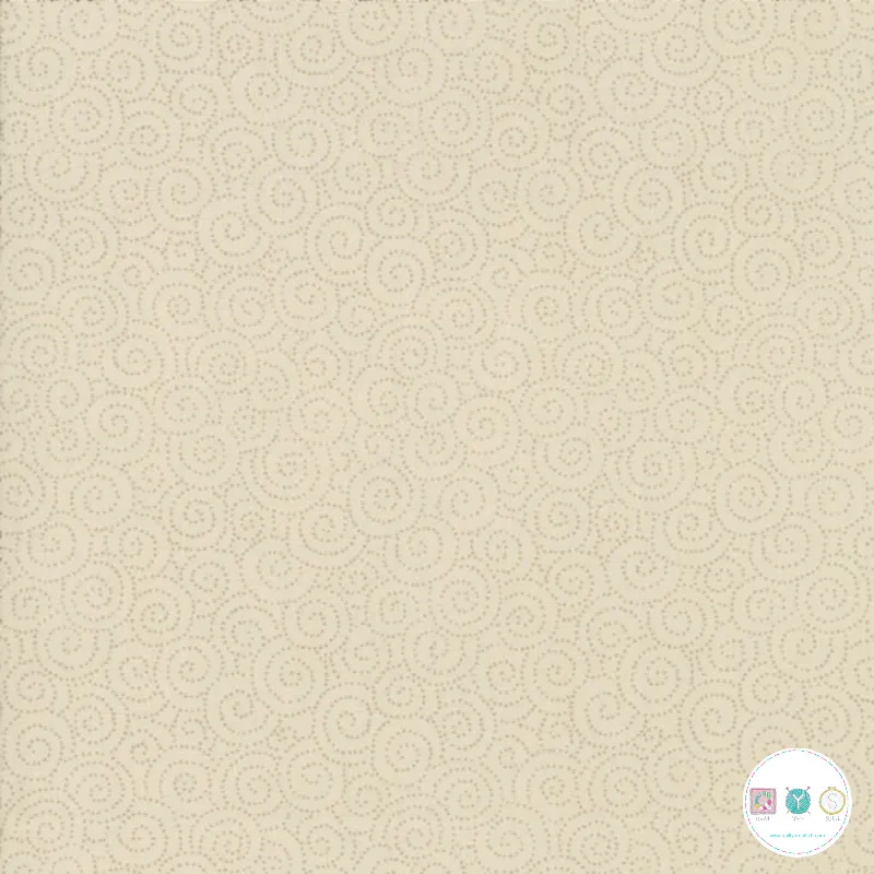 Quilting Fabric - Spirals on Cream from Boro by Moda Fabrics 33409 24