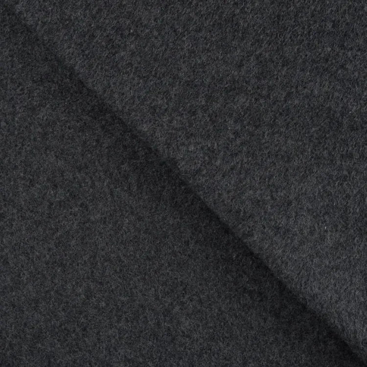 Organic Cotton Fleece Fabric in Grey Melange 