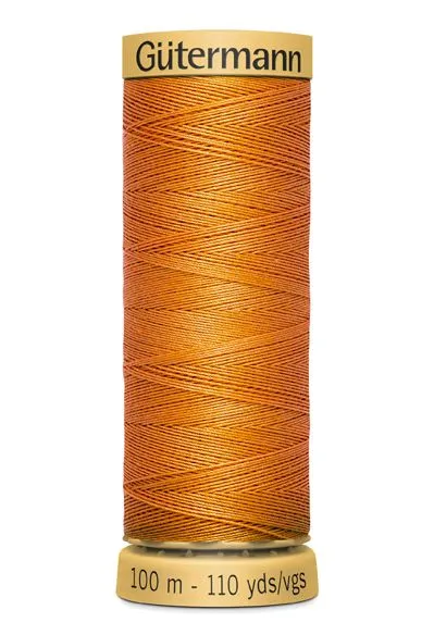 Gutermann Sew All Thread - Orange 100% Cotton Colour 1576