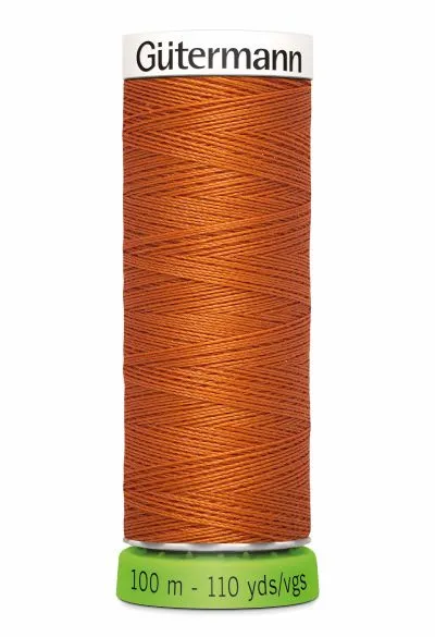 Gutermann Sew All Thread - Orange Recycled Polyester rPET Colour 982