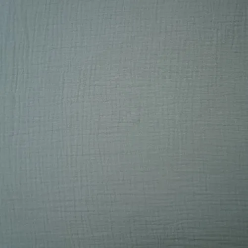 Organic Double Gauze Fabric in Light Nile Blue