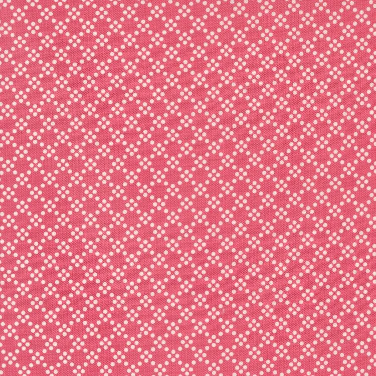 Quilting Fabric - Dot Grid on Pink from Grace by Brenda Riddle for Moda 18725 17